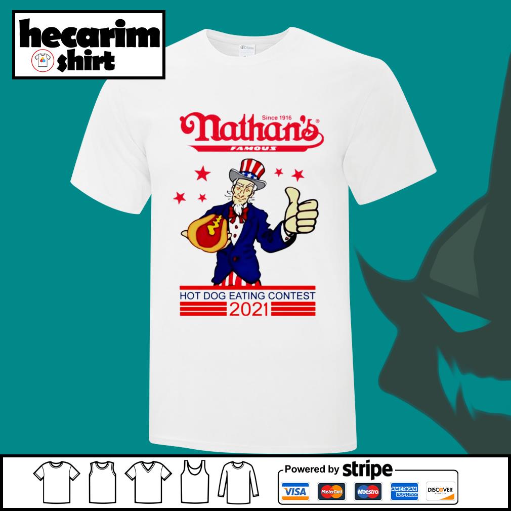 nathan's hot dog eating contest t shirts