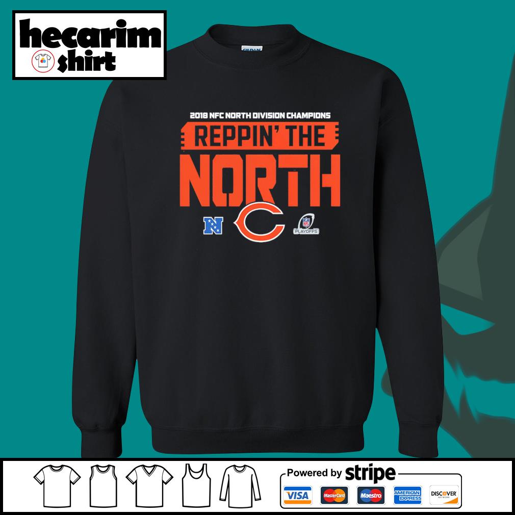 Chicago Bears Store 2018 Nfc North Division Champions Reppin The North New  2022 Shirt, hoodie, sweater, long sleeve and tank top