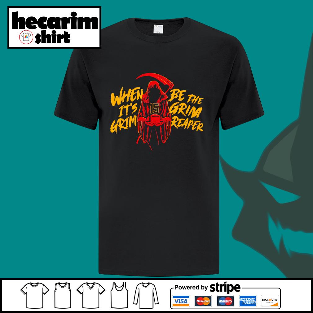 Premium 15 Patrick Mahomes The Grim Reaper Kc Chiefs Shirt, hoodie,  sweater, long sleeve and tank top